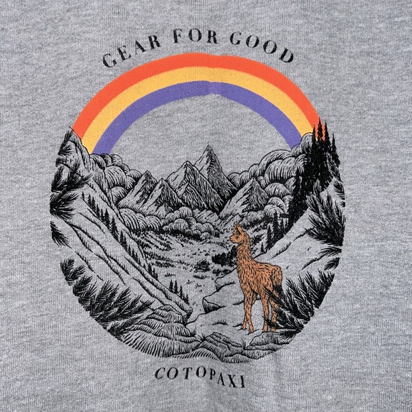 BRAND NWT Cotopaxi Men S Traveling Llama Organic Crew Sweatshirt in Heather - Picture 8 of 11